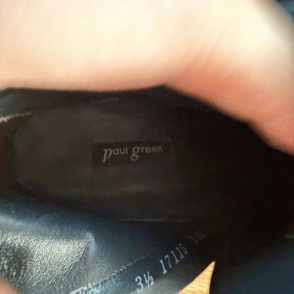Like New Paul Green Soho Studded Buckle Booties Black